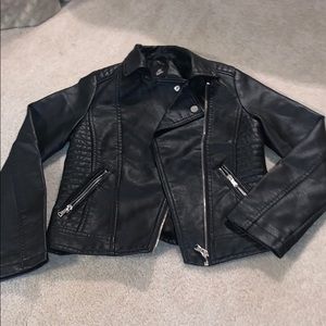 Faux leather Girls Jacket